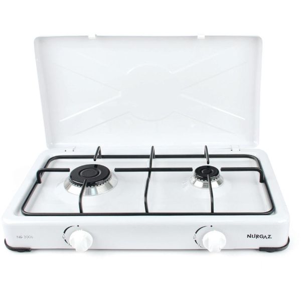 Плитка газова NURGAZ 2-комфорки Біла