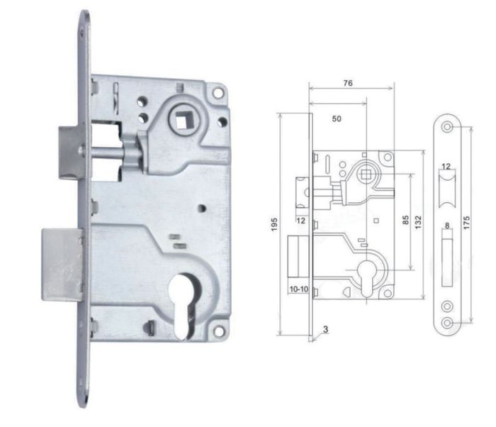 Корпус замку FZB (СУ 5085) \ SN Сатин