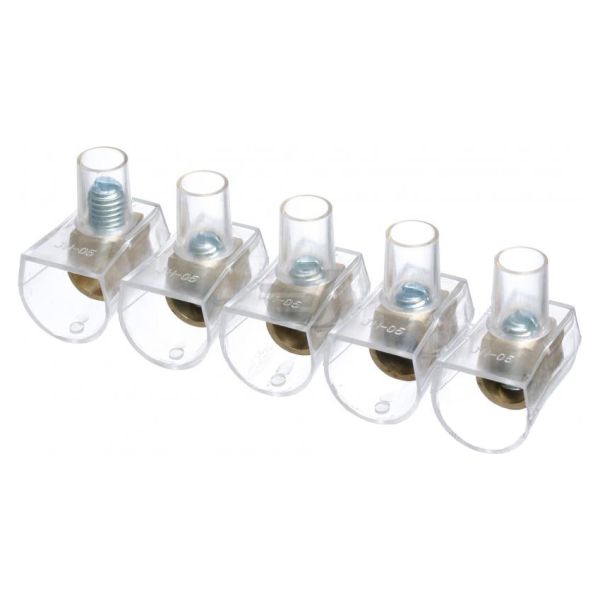 Клемник кінцевий (маршет) 25A 10кв.мм Прозорий