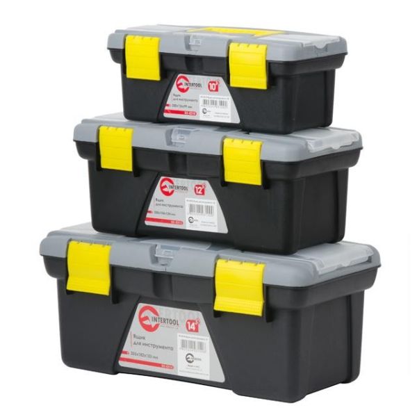 Комплект ящиків для інструменту, 3 од., 10 ; / 12 ; / 14 ; INTERTOOL BX-0303 Комплект ящиків для інструменту, 3 од., 10 ; / 12 ; / 14 ; INTERTOOL BX-0303