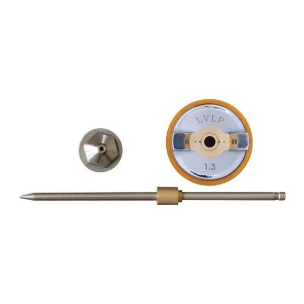 Комплект форсунки 1.3мм для фарбопульта LVLP PT-0131, 0132, 0133, 0134, 0135, 0136, 0143, 0144, 0148 (дюза, повітряна головка, голка) INTERTOOL PT-2013