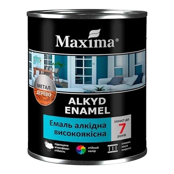 Емаль алкідна високоякісна Maxima зелена 0,7 кг