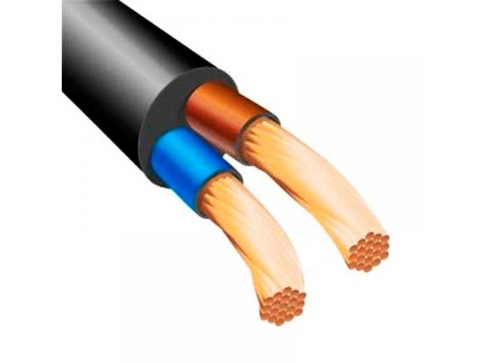 Електричний кабель ПК ПВС 2х1.5 Чорний (ГОСТ)