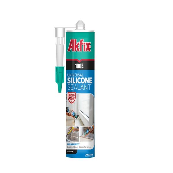 Силіконовий герметик чорний 100E Akfix 280мл