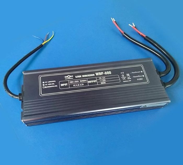 Блок живлення Biom Professional 600W 12V 50A IP67 WBP-600