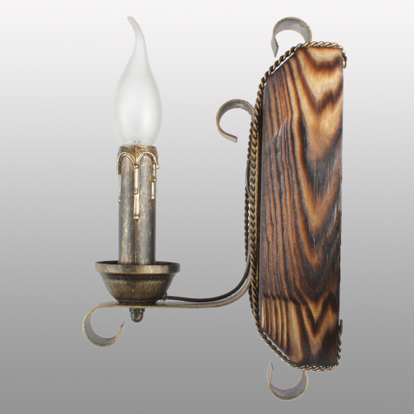 Бра настінне 1 свічка Е14 серії Кування Свічка 670321