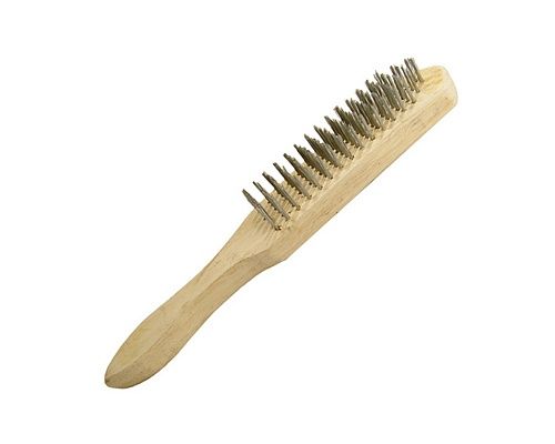 Щітка ручна 5-рядна, корпус із дерева BT-0003