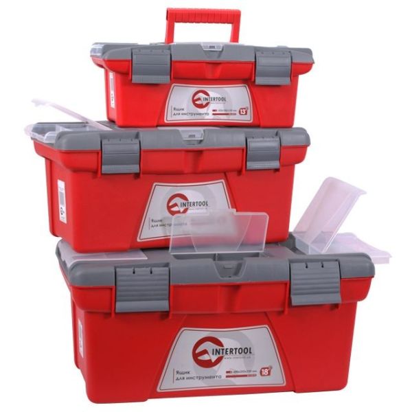 Комплект ящиків для інструменту, 3 шт., 13 ;/16 ;/18 ; (ВХ-0413 13 ; / ВХ-0416 16 ; / ВХ-0418 18 ;) INTERTOOL BX-0403