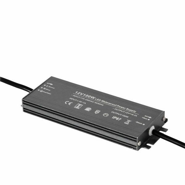 Блок живлення імпульсний PROLUM Slim 100W 12V (IP67, 8,3А) Series "WPS"