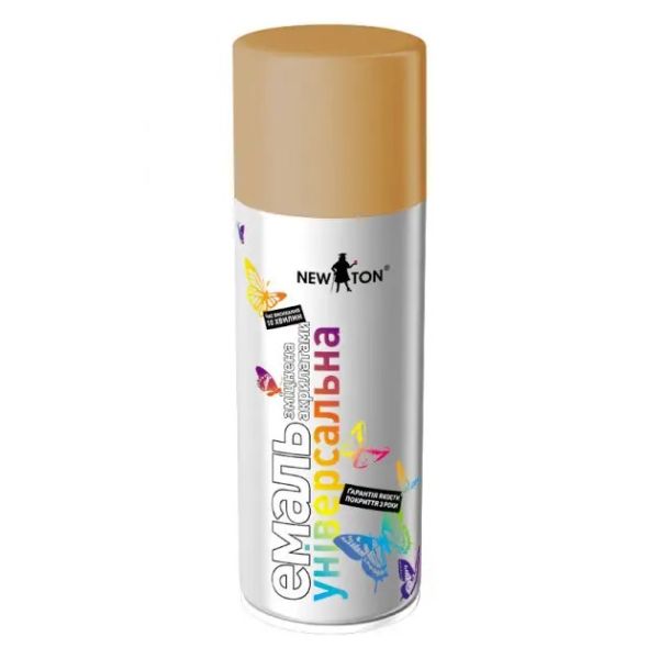 Емаль New Ton сіро-бежева RAL 1046 матова 400мл Емаль New Ton сіро-бежева RAL 1046 матова 400мл