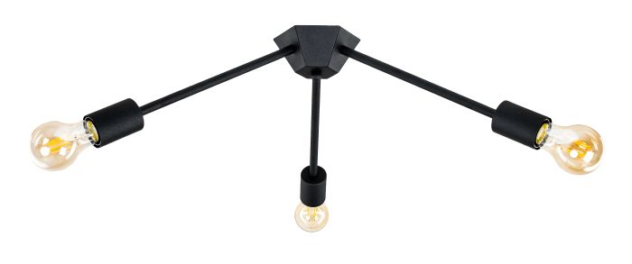 Люстра стельова Atma Light серії Loft Attic K-3 C320 Black