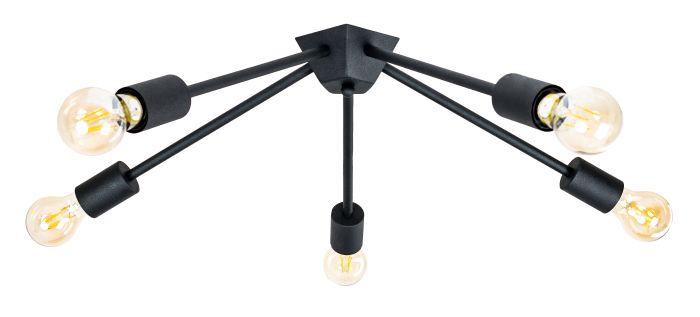 Люстра стельова Atma Light серії Loft Attic K-5 C320 Black