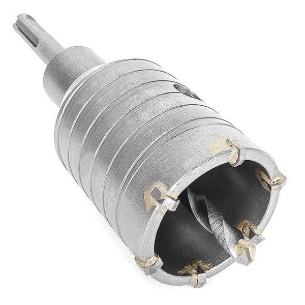 Комплект: Свердло корончасте по бетону 50мм + Перехідник SDS Plus 100мм INTERTOOL SD-7050