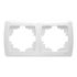 Рамка горизонтальна VIKO Carmen на 2 пости Біла(10)