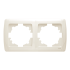 Рамка горизонтальная VIKO Carmen на 2 поста Крем(10)