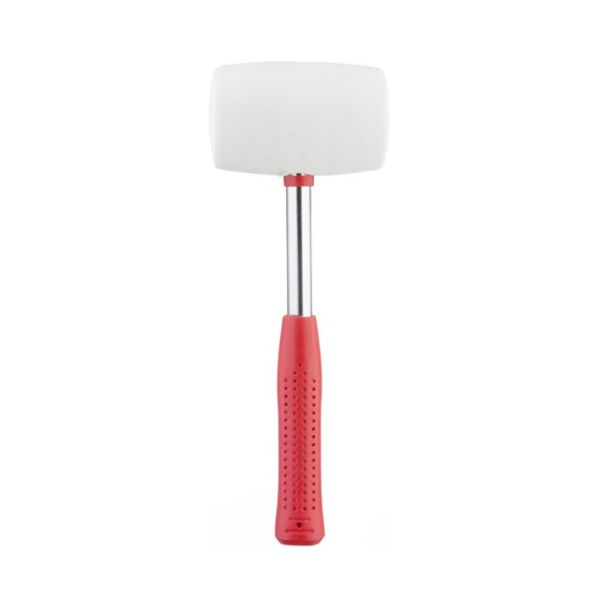 Киянка гумова 680г.80мм,бiла гума,металева ручка INTERTOOL HT-0235