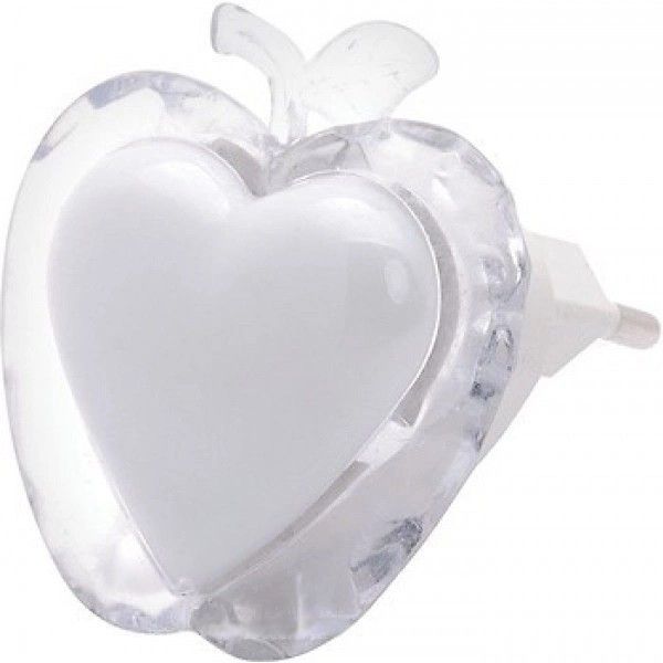 Нічник Horoz LED 0,3W 20Lm 220-240V 60x60мм яблуко білий