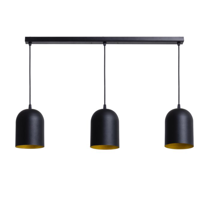 Люстра підвісна Atma Light серії Shade Lille C120-660-3 BlackM/Gold