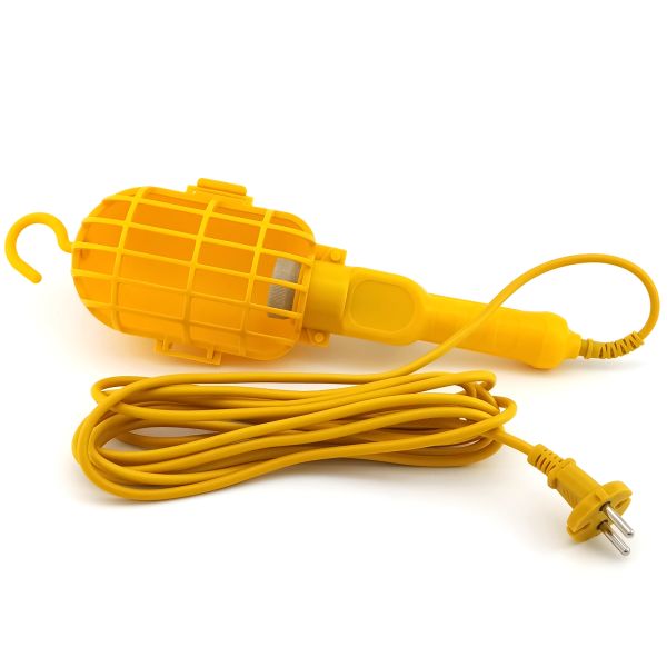 Переносний світильник з вимикачем і крюком АВаТар 10м Е27 пластик