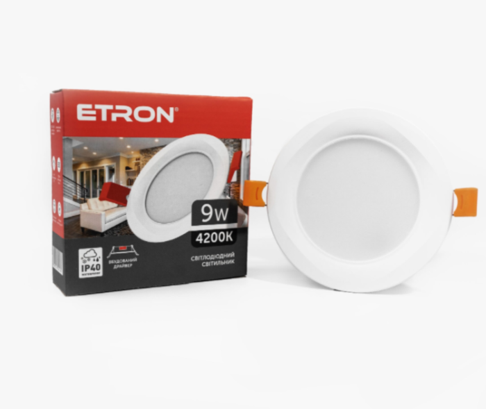 Світильник ETRON 1-EDP-625 9W 4200К ІР40 коло