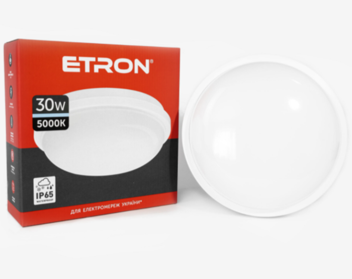 Світильник світлодіодний ETRON Communal 1-ECP-511-C 30W 5000К IP65 circle