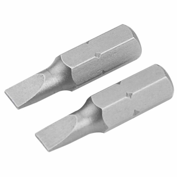 Біти Tolsen S2 прямий шліц 4. 5х0. 6х25 мм, 2 шт блістер